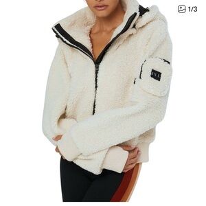 Ivl hooded fleece Sherpa jacket